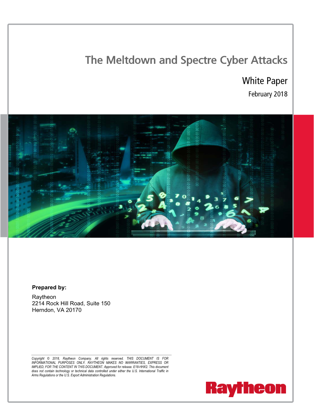 The Meltdown and Spectre Cyber Attacks