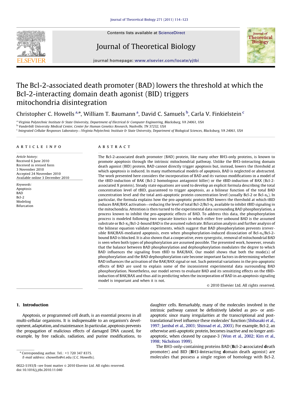 BID) Triggers Mitochondria Disintegration