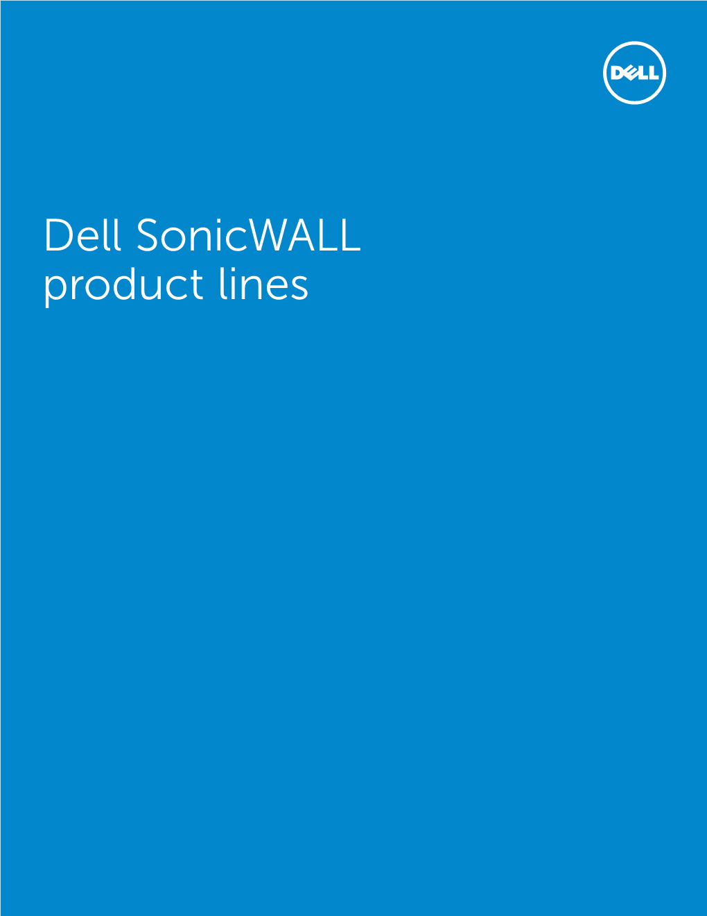 Dell Sonicwall Product Lines