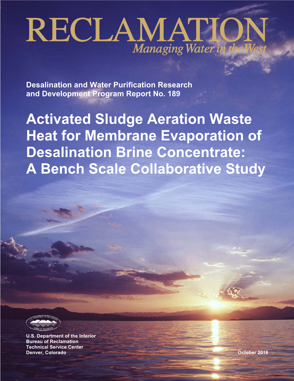 Activated Sludge Aeration Waste Heat for Membrane Evaporation of Desalination Brine Concentrate: a Bench Scale Collaborative Study