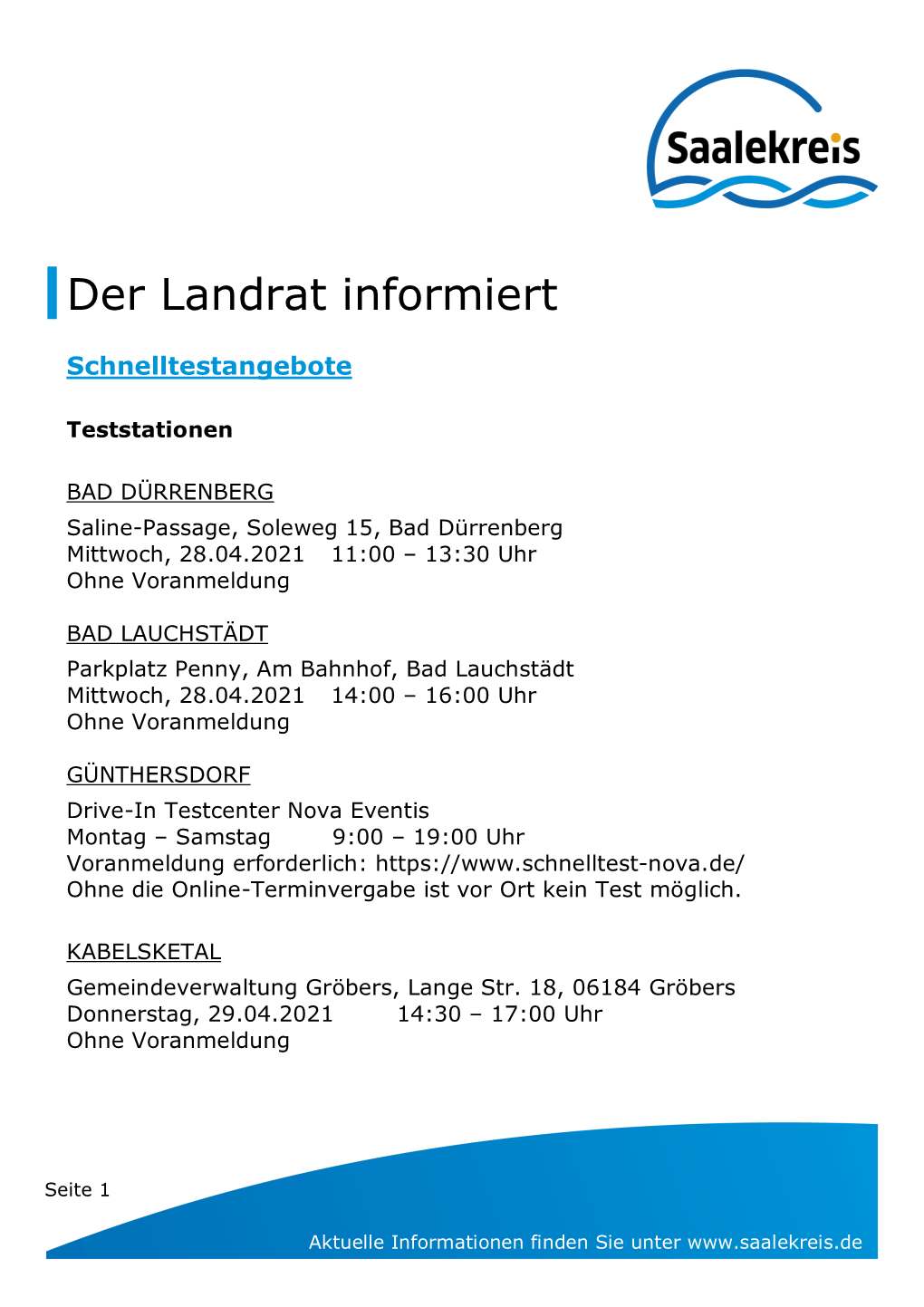 Der Landrat Informiert