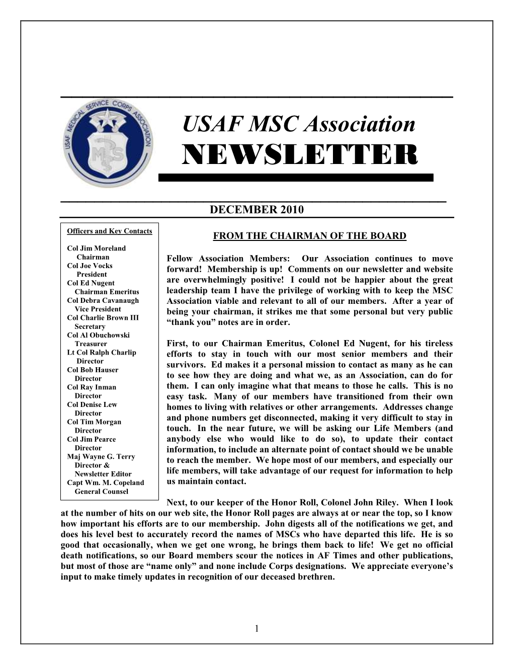 USAF MSC Association