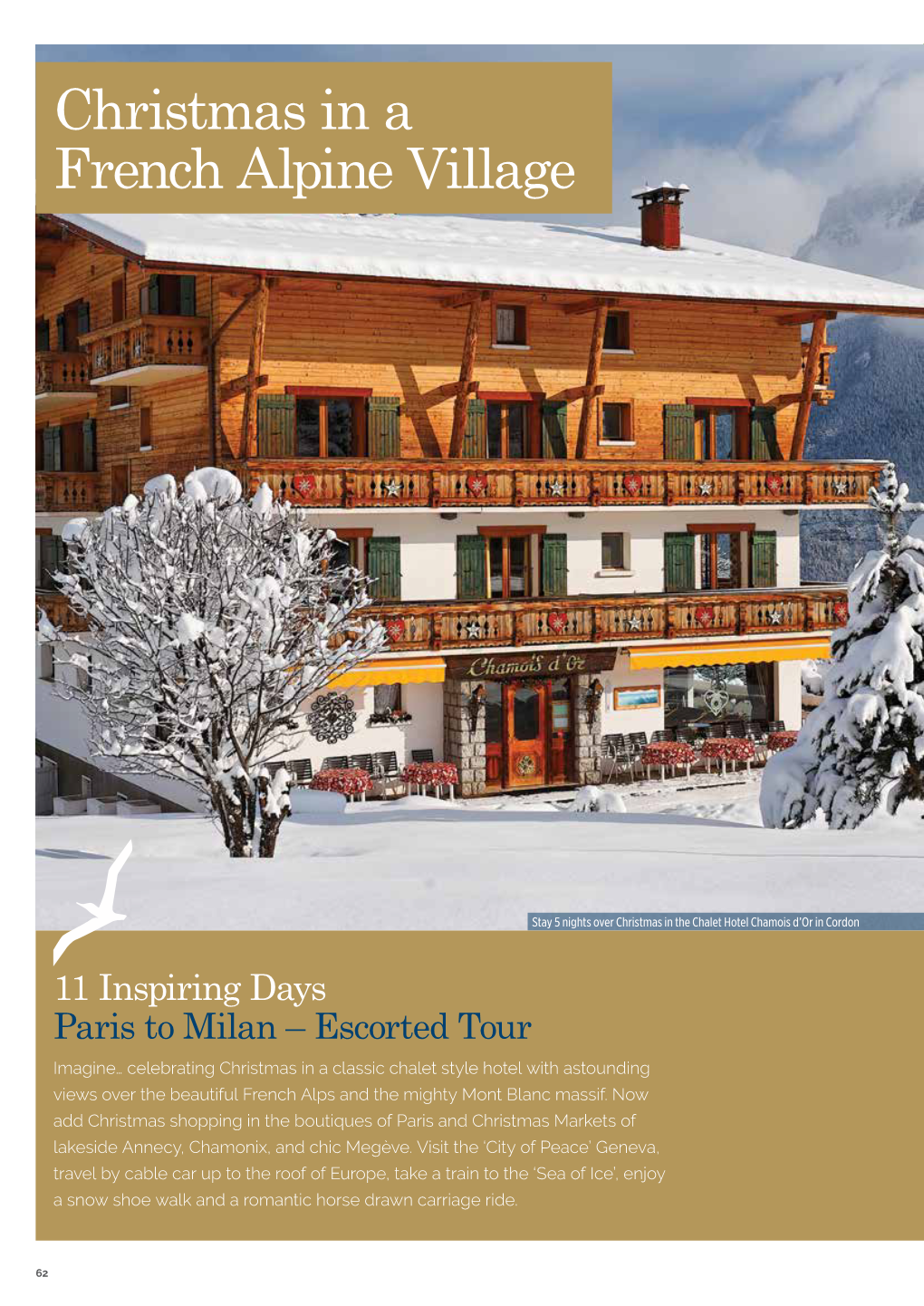 Christmas in a French Alpine Village | 11 Days | Paris to Milan