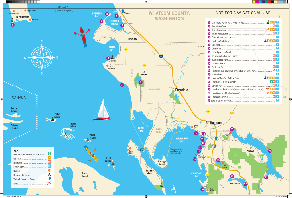 Water Trail Map Whatcom County