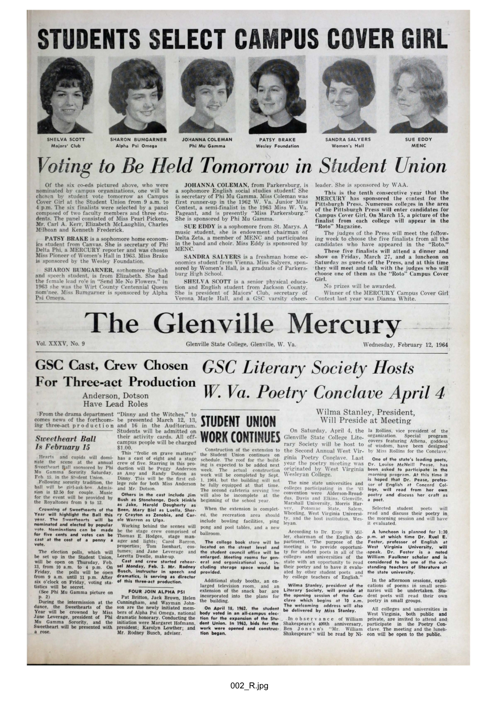 The Glenville Mercury Vol XXXV, No