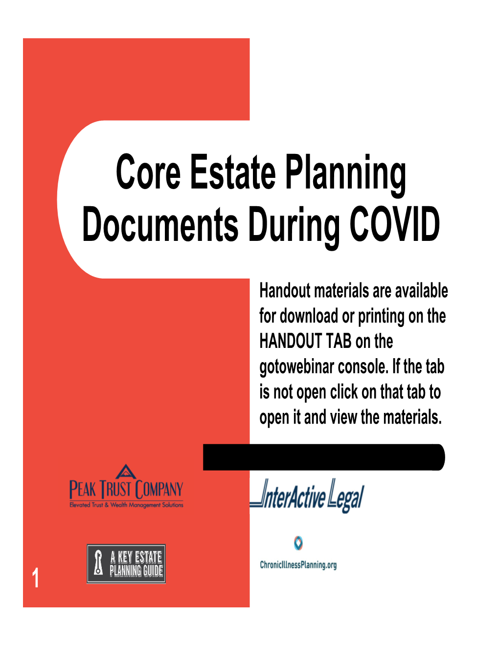 Core Estate Planning Documents During COVID