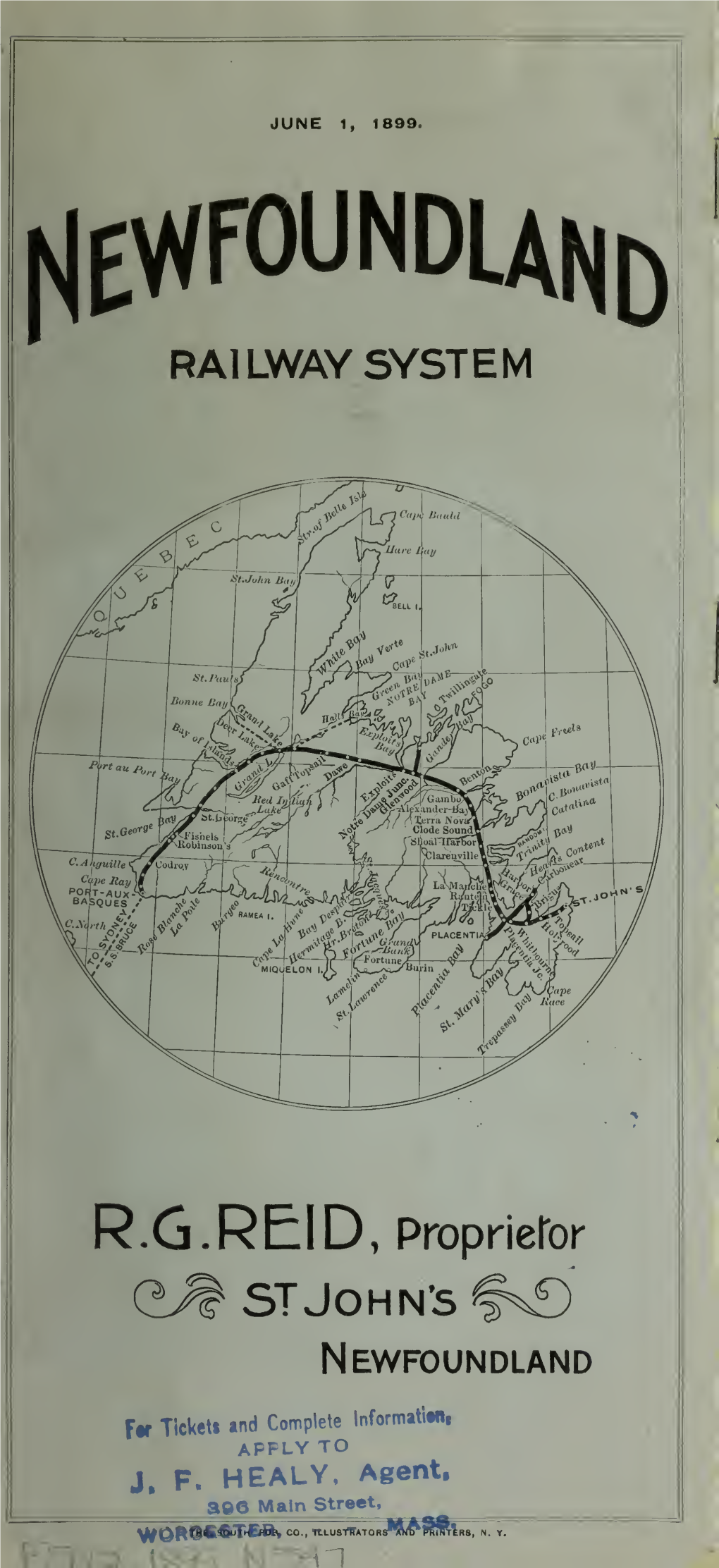 Newfoundland Railway System R. G. Reid, Proprietor, St. John's