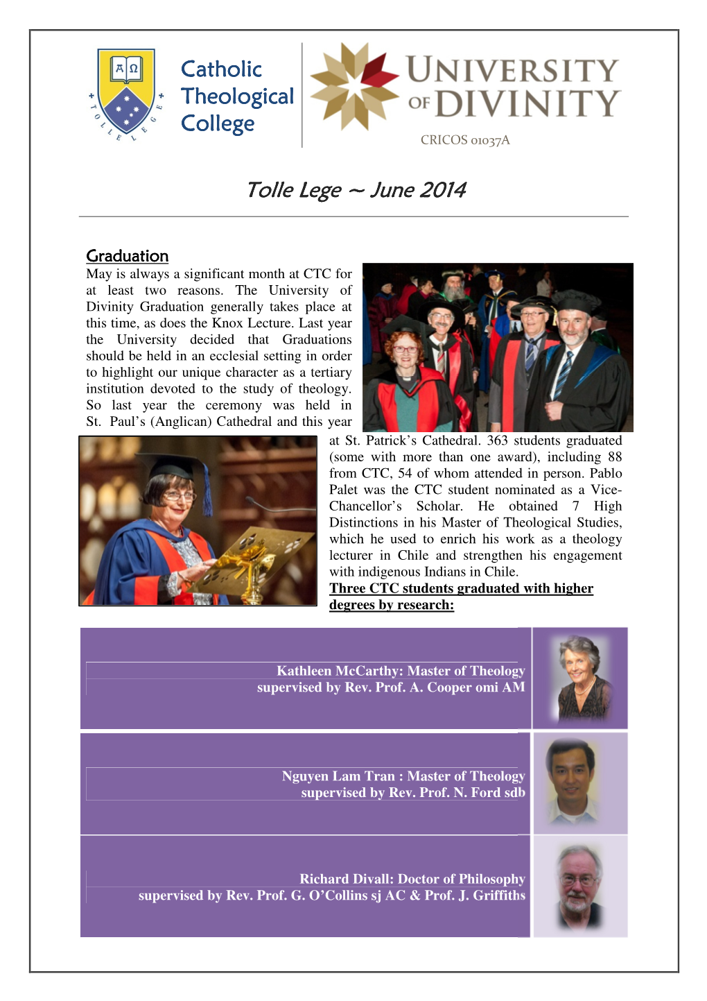 Tolle Lege ~ June 2014