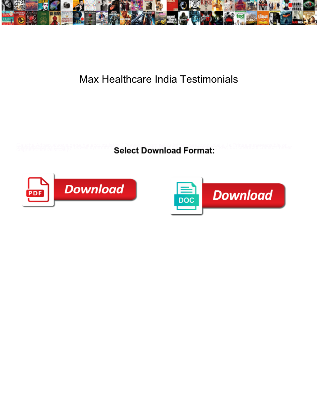 Max Healthcare India Testimonials
