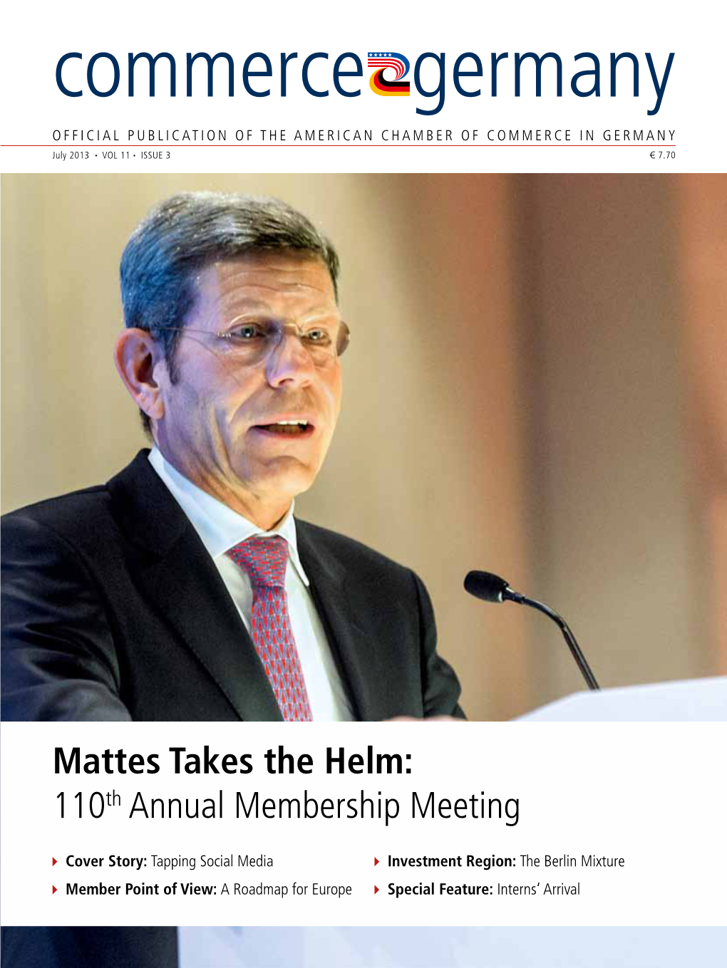 Mattes Takes the Helm: 110Th Annual Membership Meeting