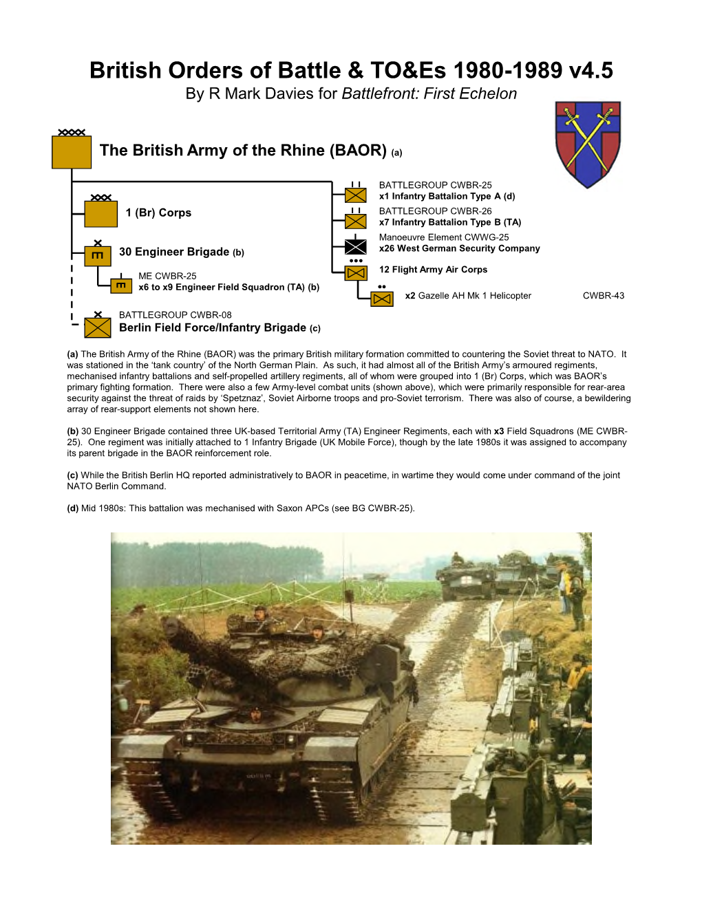 British Orders of Battle & TO&Es 1980-1989 V4.5