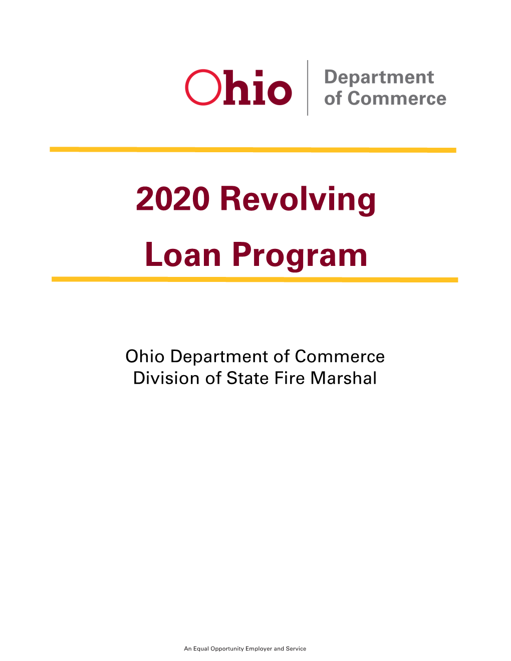 2020 Revolving Loan Program