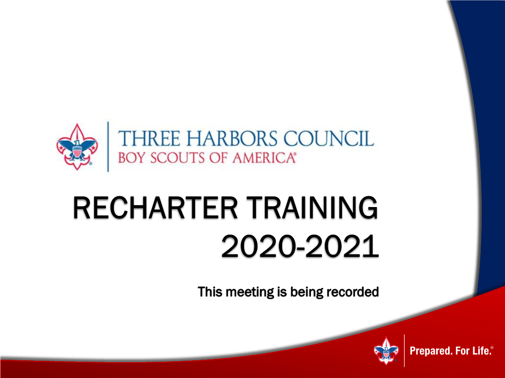 Recharter Training 2020-2021