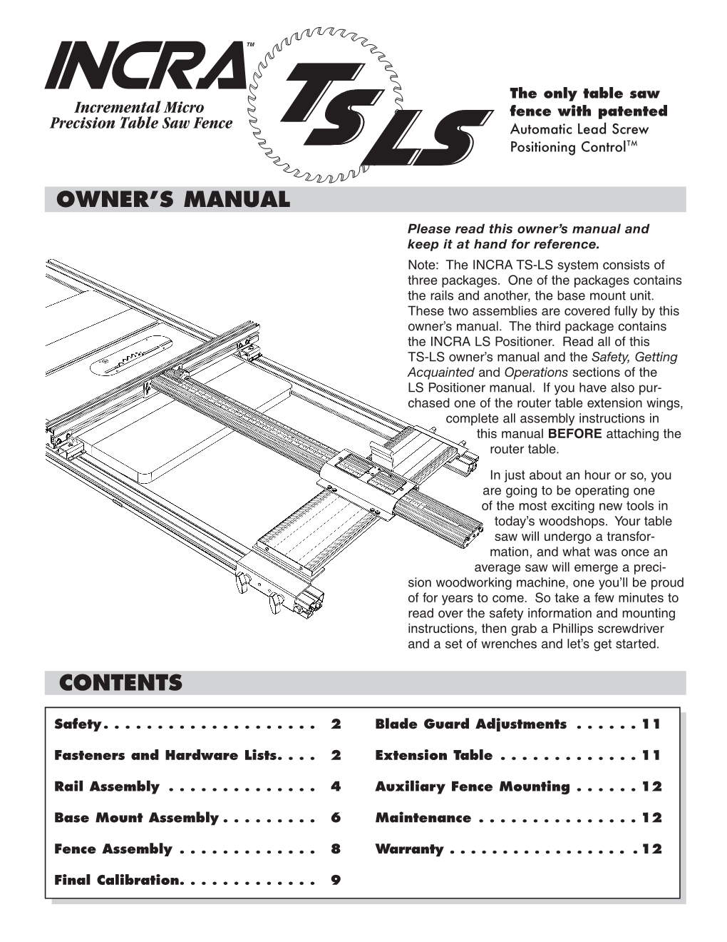 TS-LS Owner's Manual