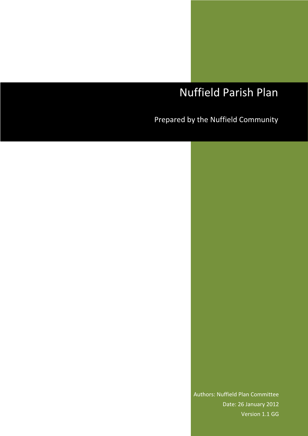 Nuffield Parish Plan