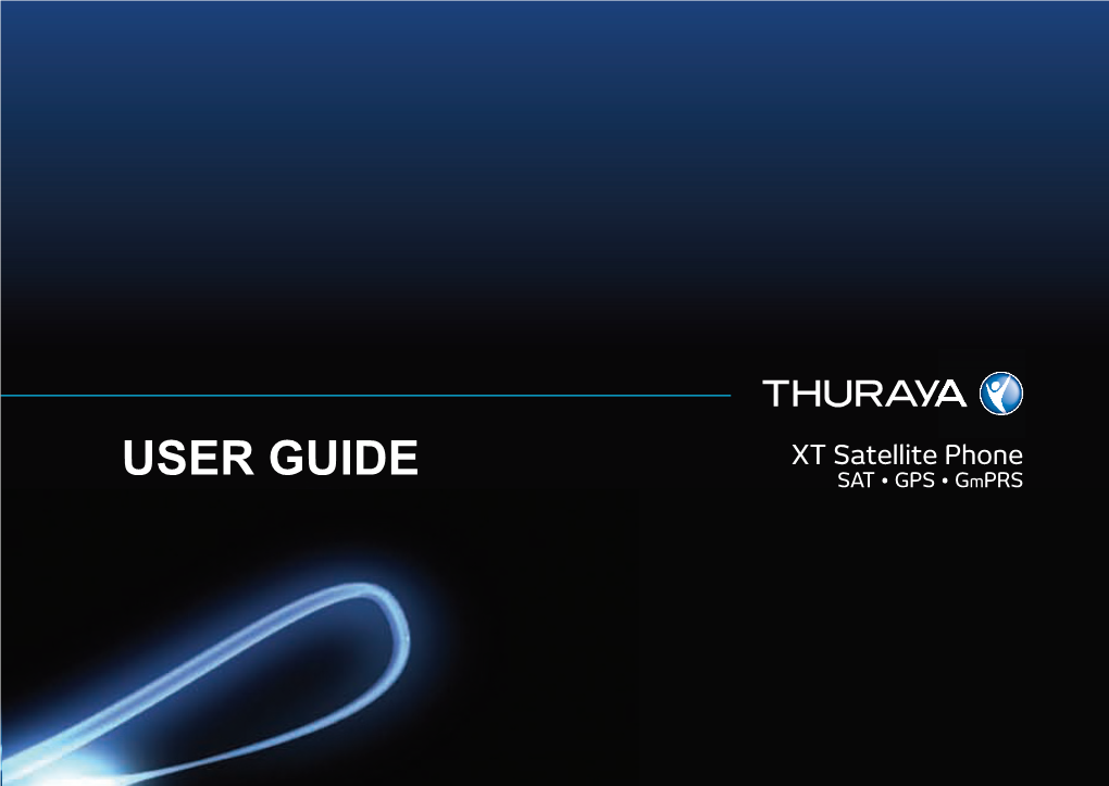 USER GUIDE CONTENTS Thuraya XT 01 Before You Start