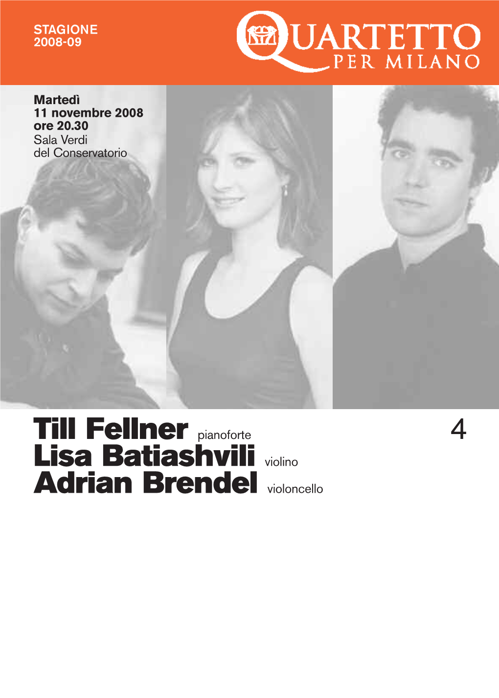 Till Fellner Pianoforte Lisa Batiashvili Violino Adrian Brendel Violoncello 4