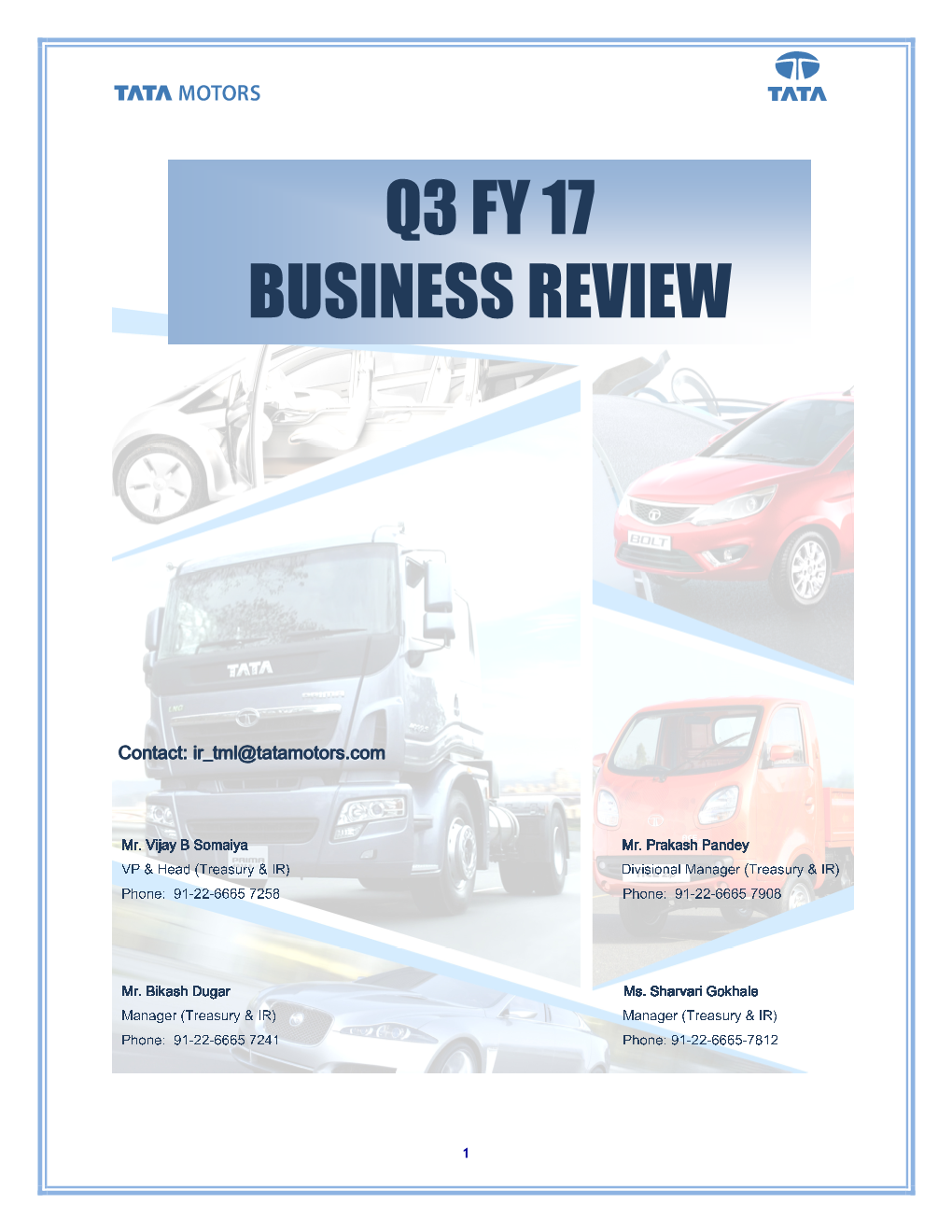 Q3 Fy 17 Business Review