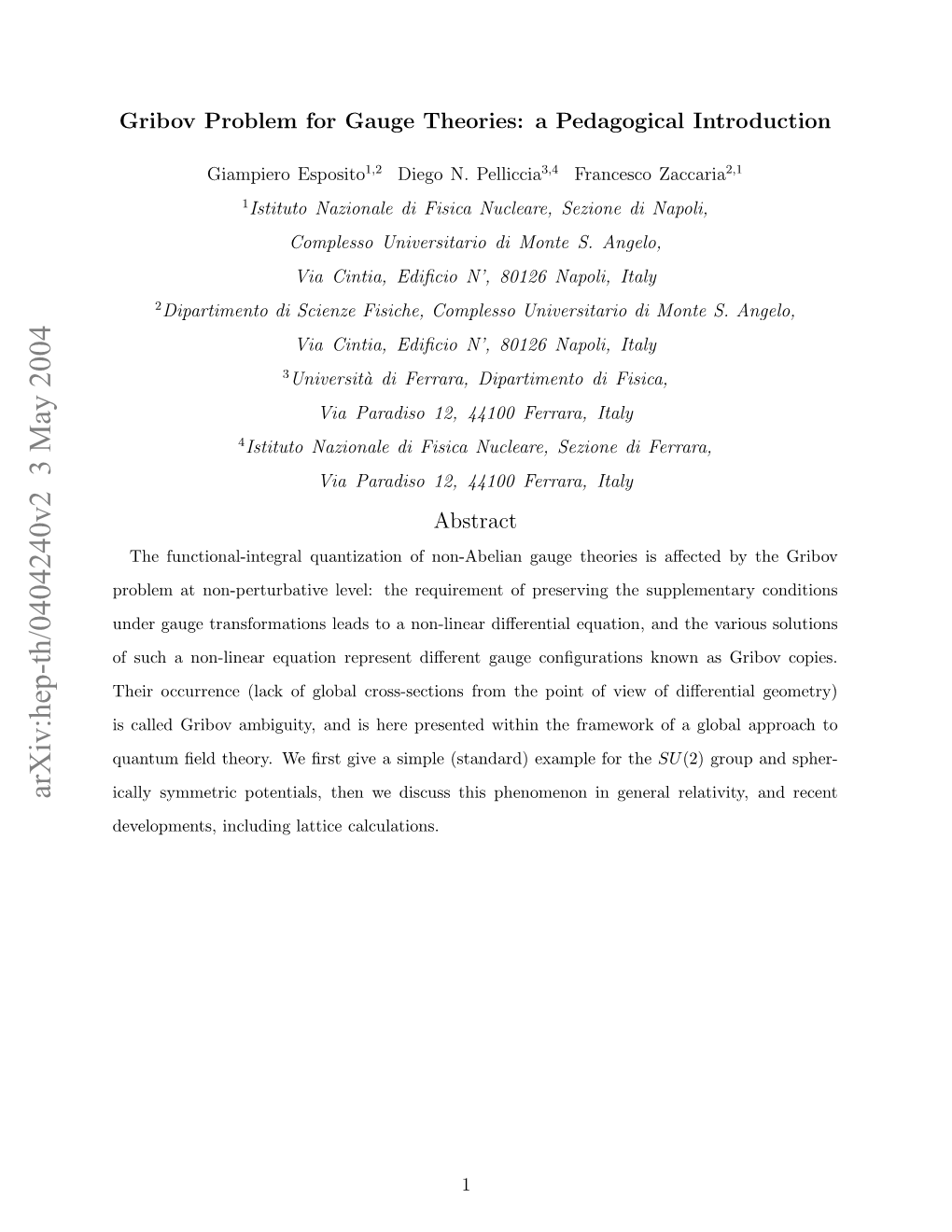 Arxiv:Hep-Th/0404240V2 3 May 2004 Clysmercptnil,Te Edsusti Phenomen Calculations