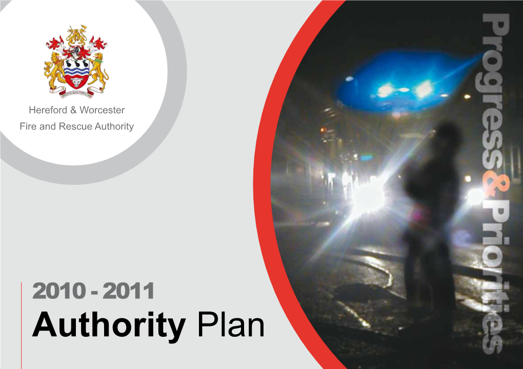 2010 - 2011 Authority Plan What Do You Think of Our Plan?