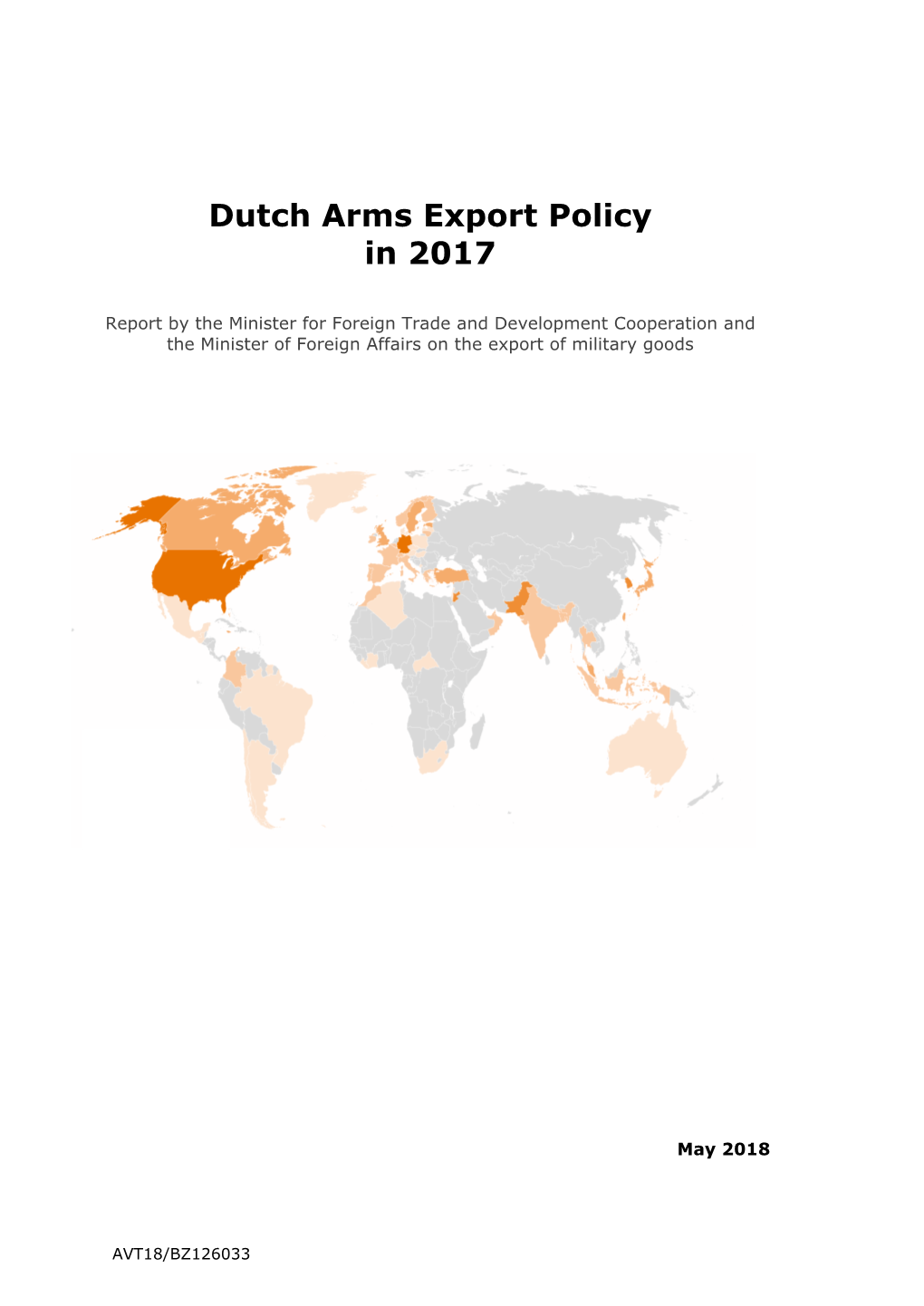 Dutch Arms Export Policy in 2017