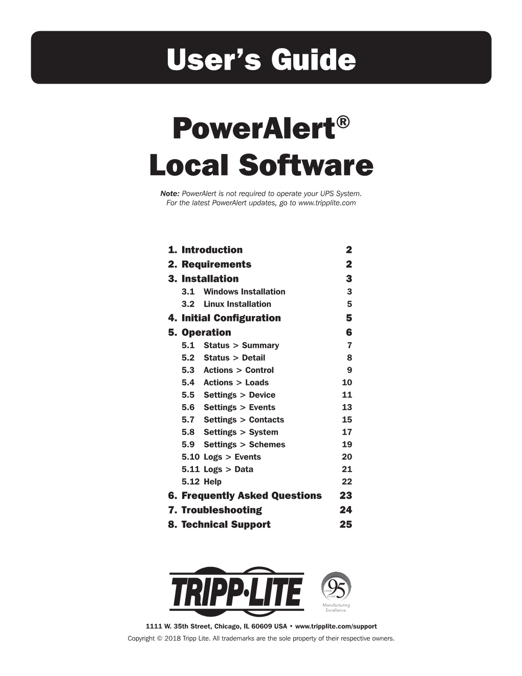 User's Guide Poweralert® Local Software