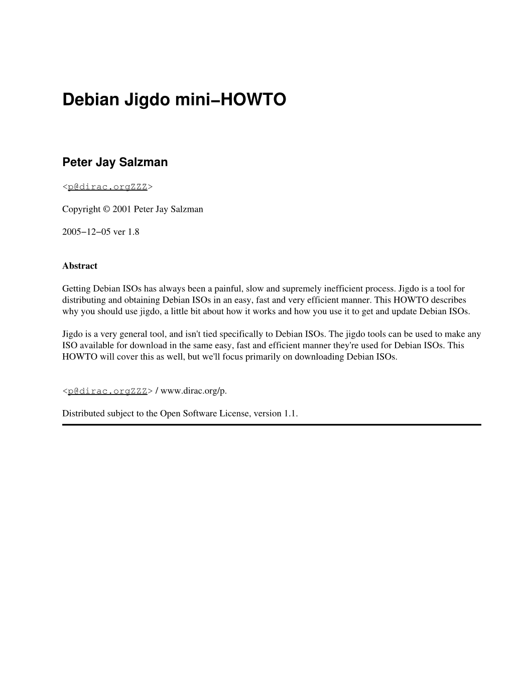 Debian Jigdo Mini-HOWTO