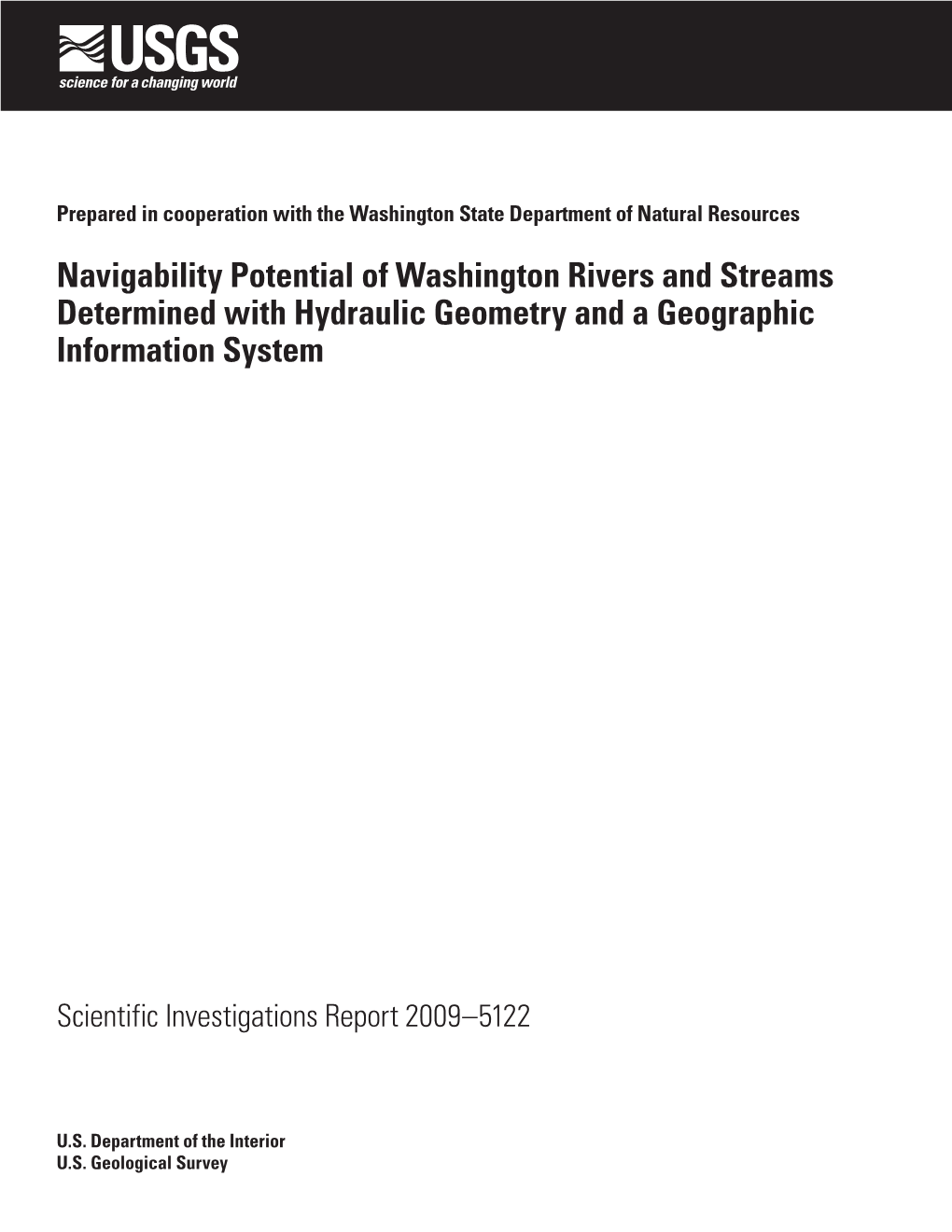 Navigability Potential of Washington Rivers and Streams Determined with Hydraulic Geometry and a Geographic Information System