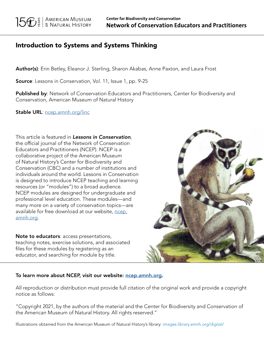 Introduction to Systems and Systems Thinking