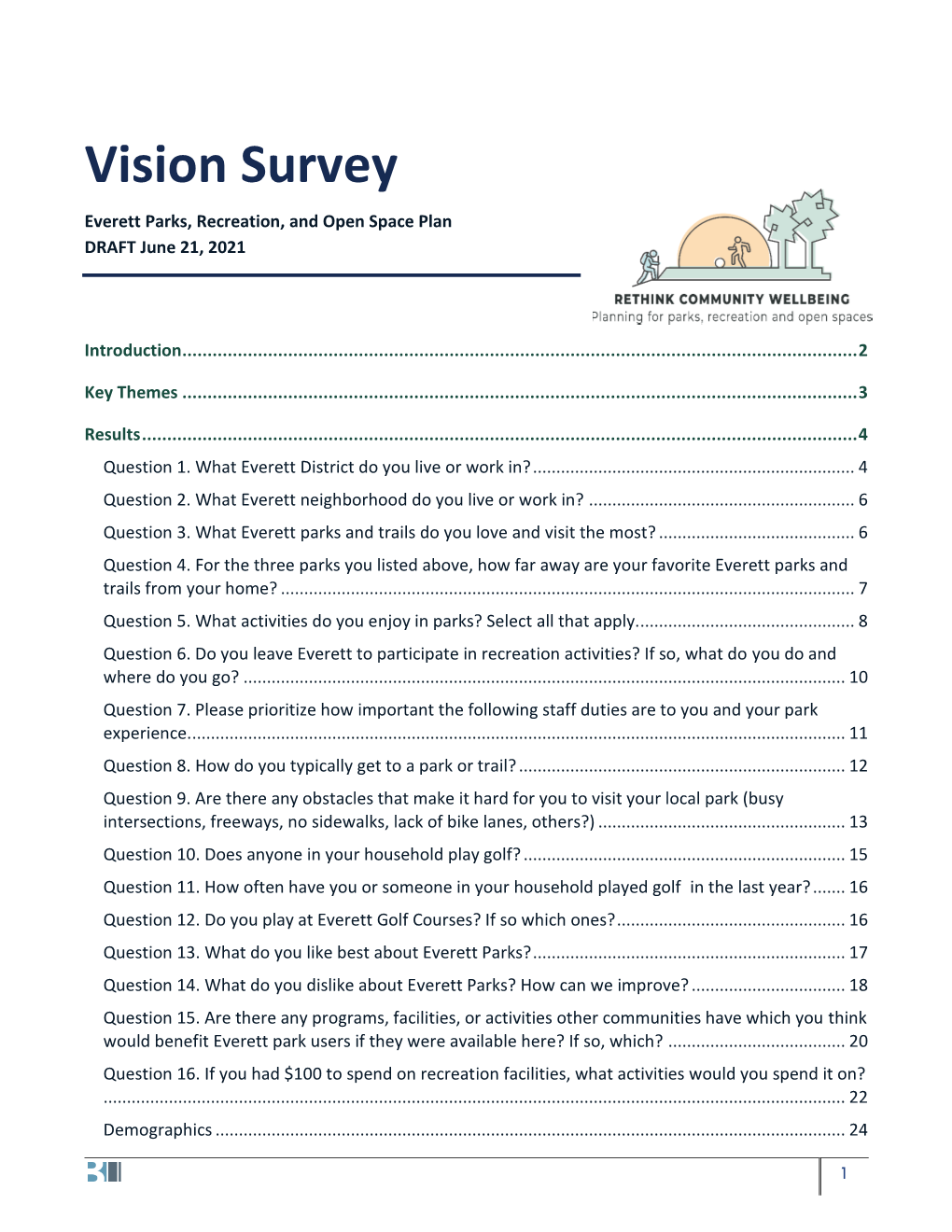 Vision Survey Everett Parks, Recreation, and Open Space Plan DRAFT June 21, 2021