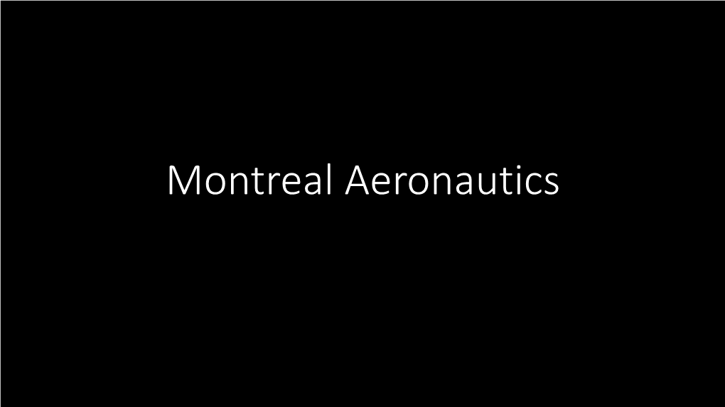 Montreal Aeronautics Post-Fordism