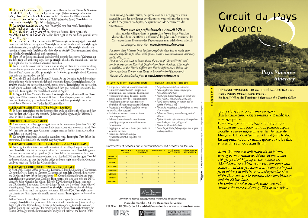 Dépliant Circuit 1.Indd