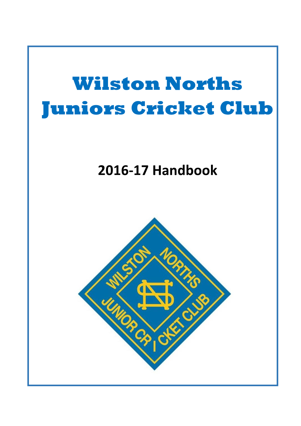 Wilston Norths Juniors Cricket Club