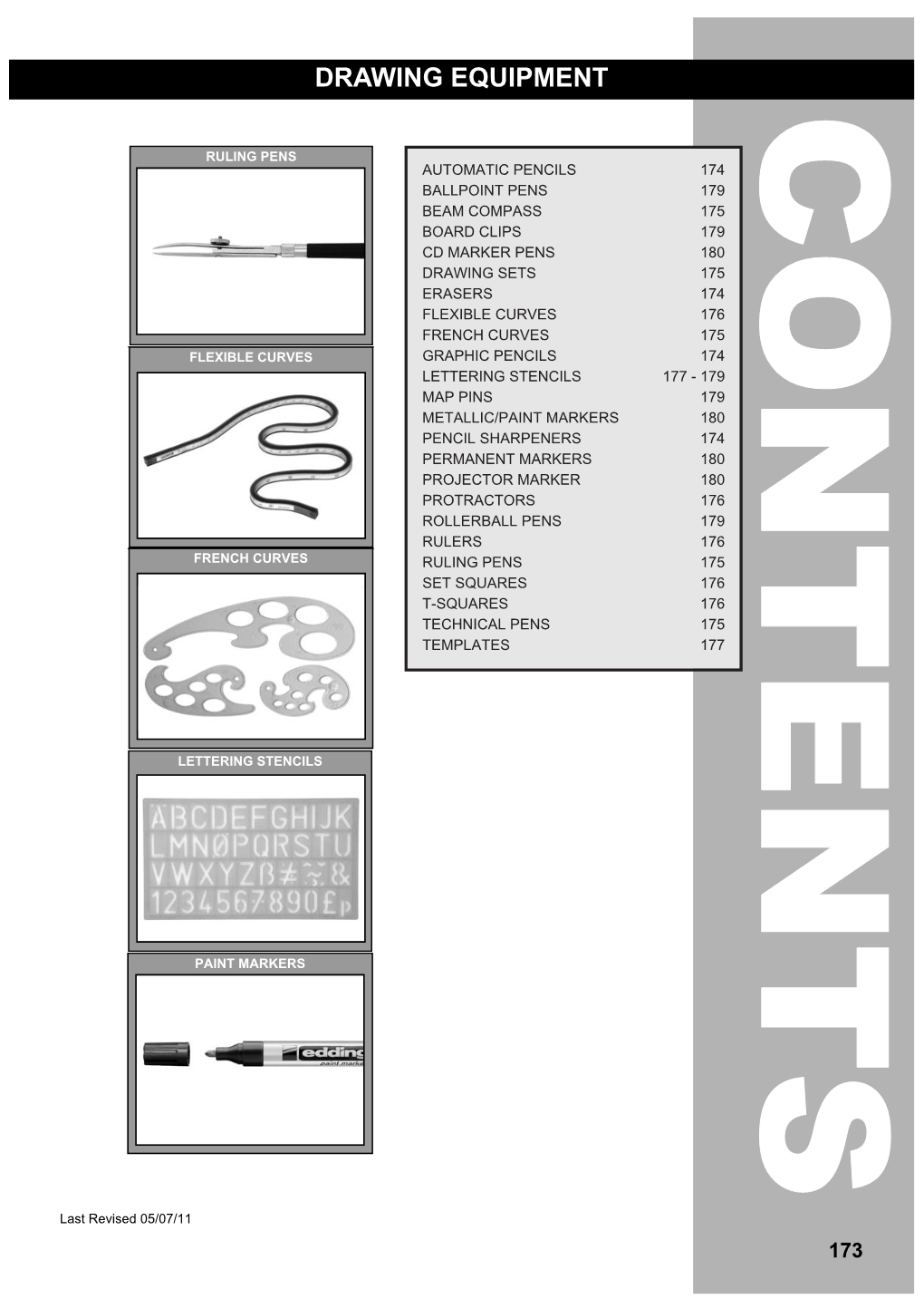 DRAWING EQUIPMENT Page