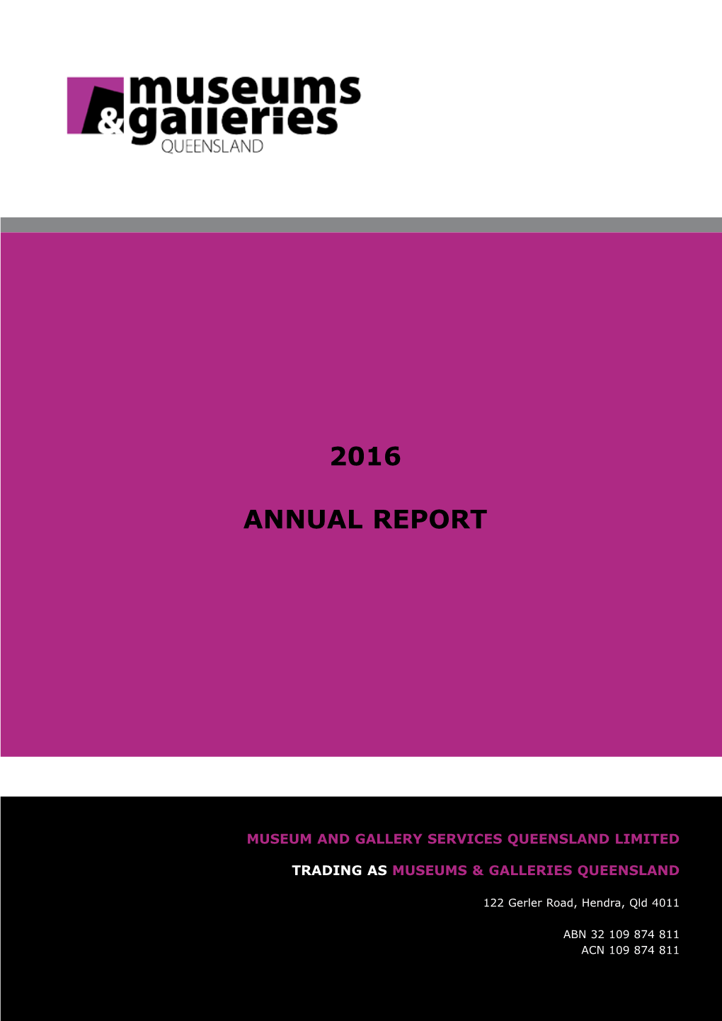 M&G QLD 2016 Annual Report