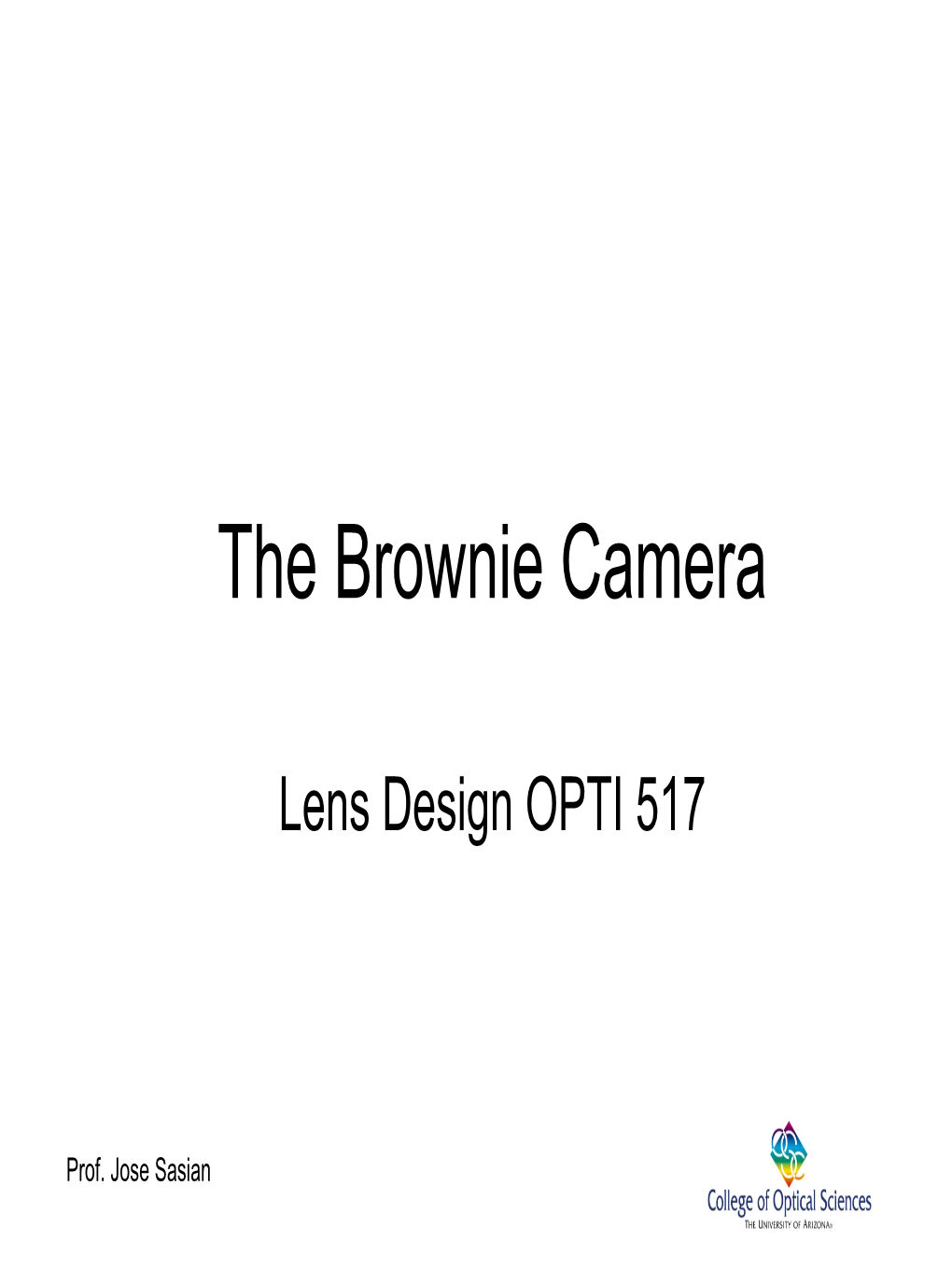 The Brownie Camera