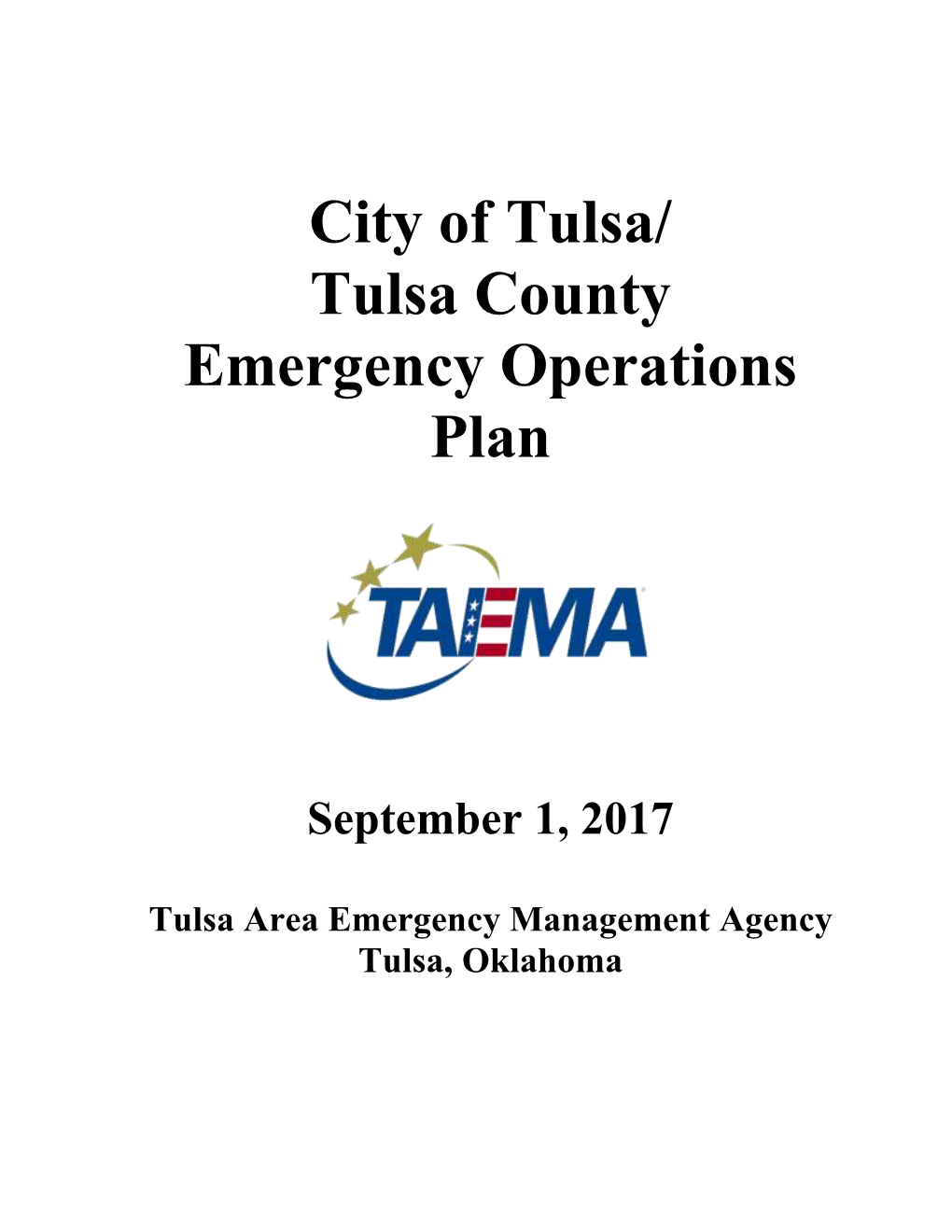 Tulsa Area Emergency Management Agency Tulsa, Oklahoma