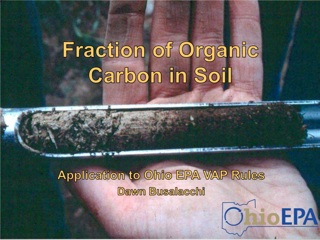 Total Organic Carbon in Soil