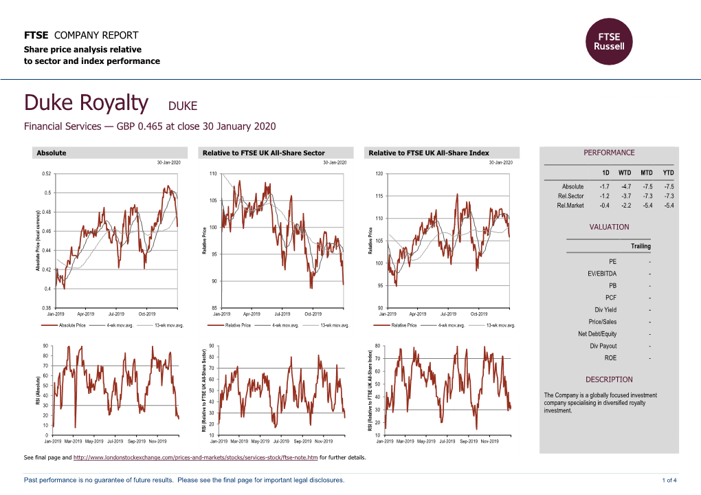 FTSE Factsheet