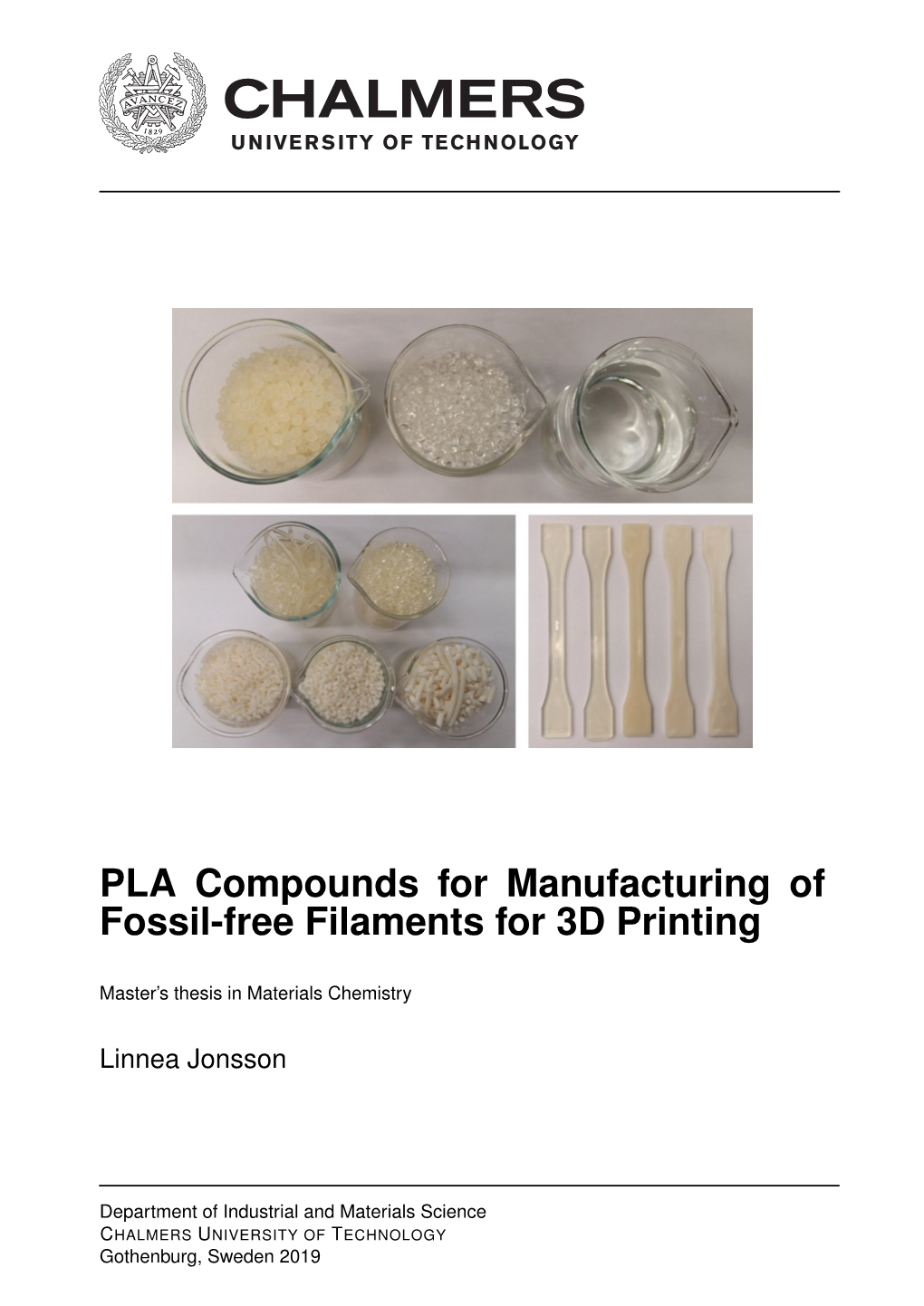 PLA Compounds for Manufacturing of Fossil-Free Filaments for 3D Printing