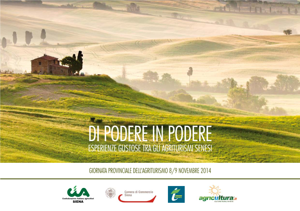 Di Podere in Podere Esperienze Gustose Tra Gli Agriturismi Senesi