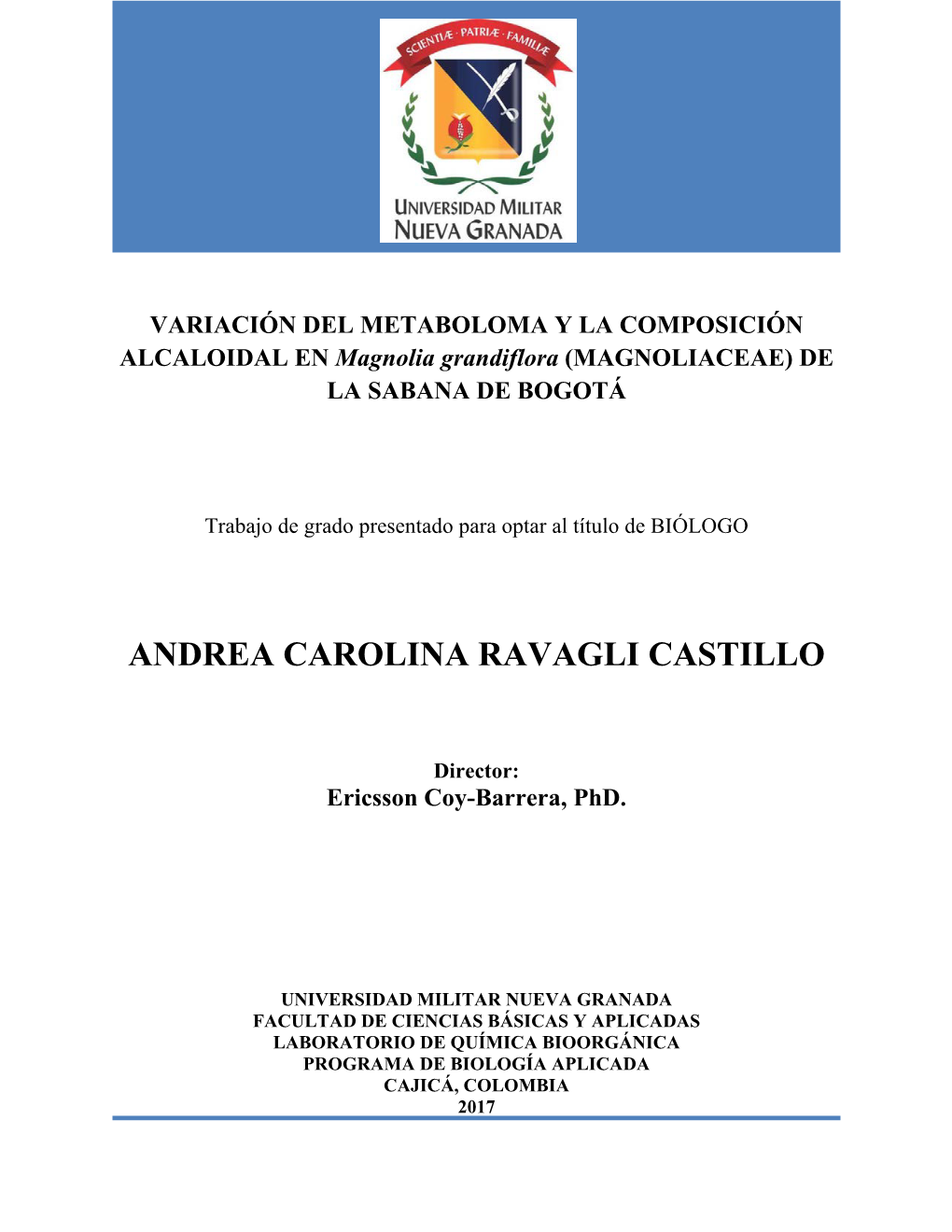 Andrea Carolina Ravagli Castillo