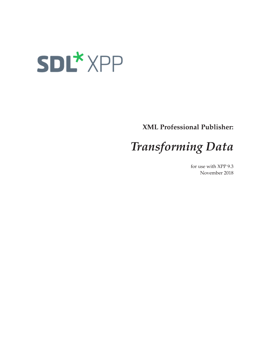 Transforming Data