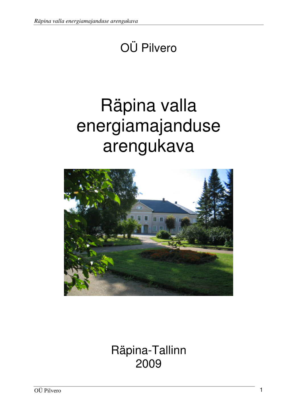 Räpina Valla Energiamajanduse Arengukava