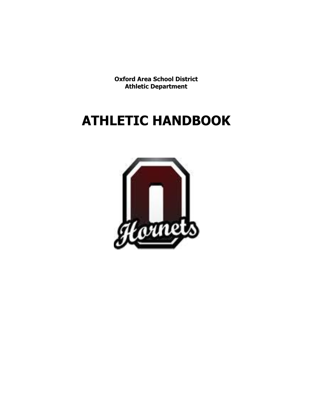 Athletics Department Coaches Handbook