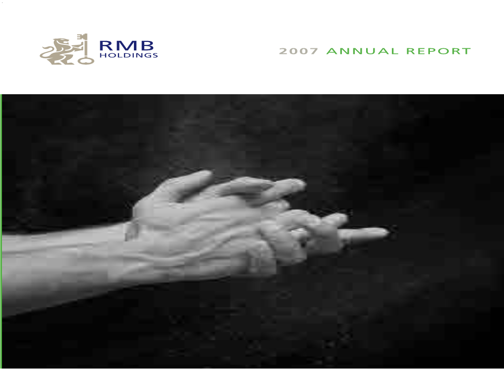 Rmb Holdings Annual Repor T 2007 2007 Annual Report