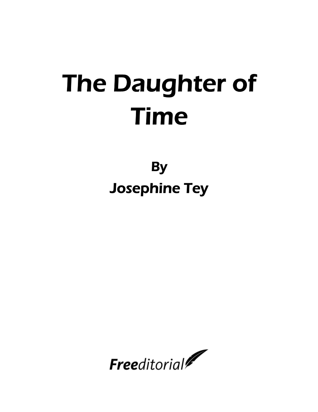 The Daughter of Time