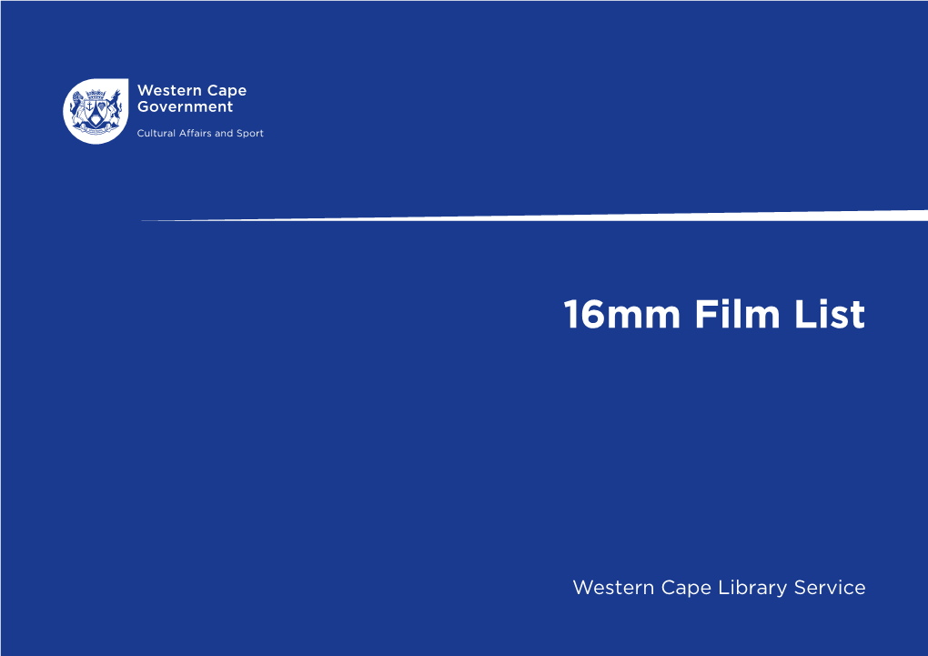 16Mm Film List