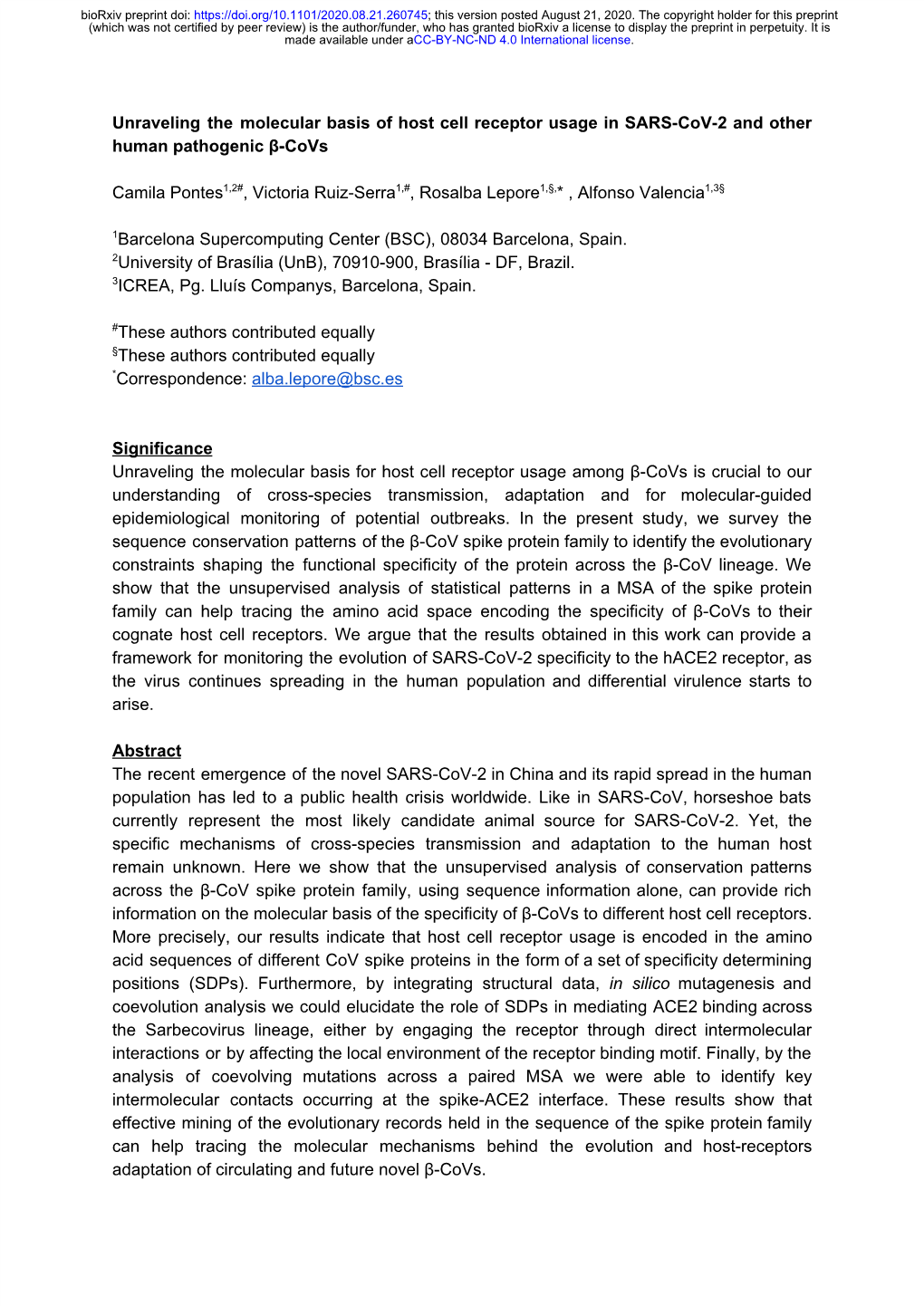 Unraveling the Molecular Basis of Host Cell Receptor Usage in SARS-Cov-2 and Other Human Pathogenic Β-Covs