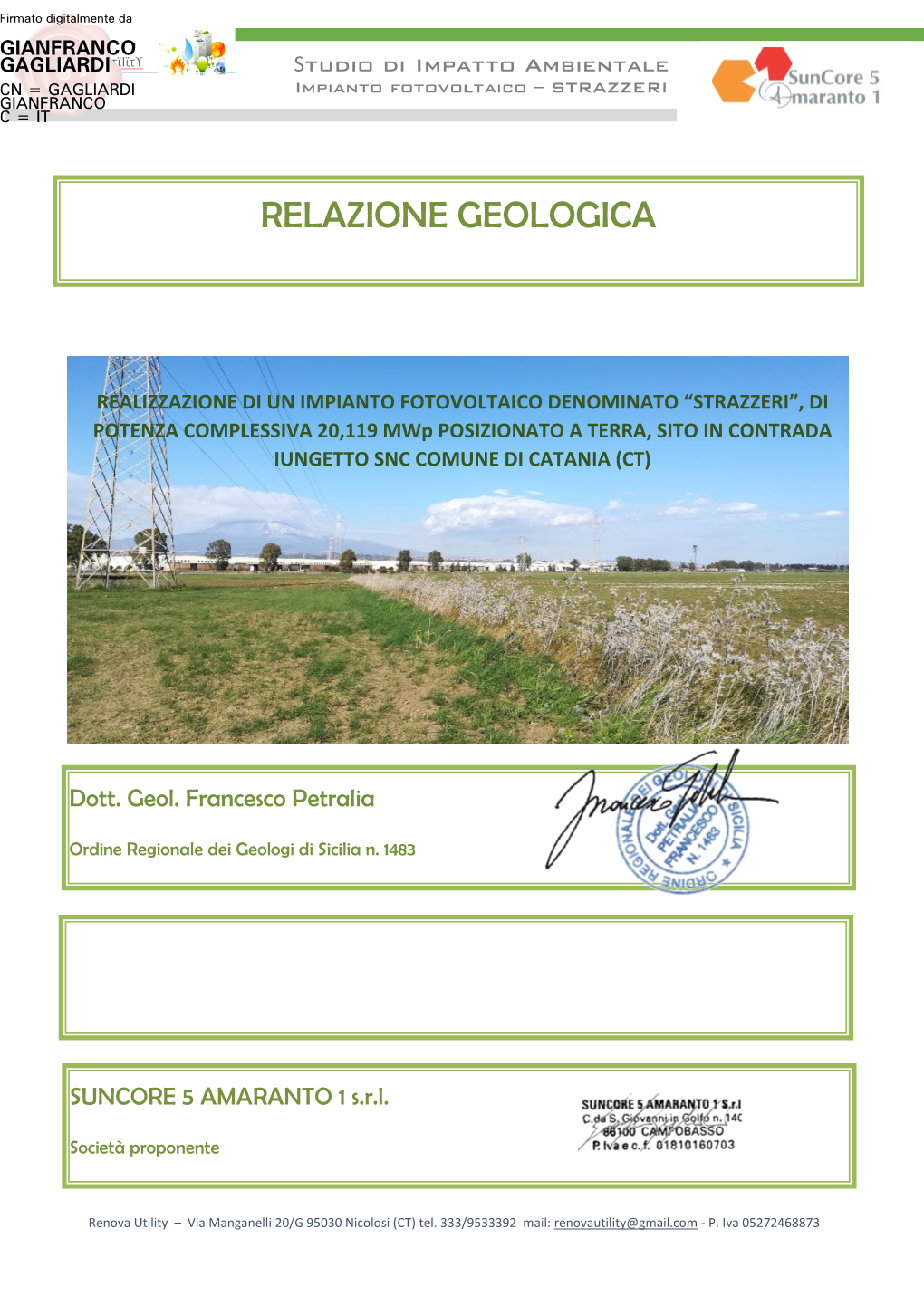 Relazione Geologica